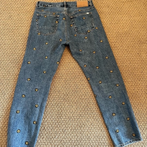 PacSun Eco Medium Indigo Embroidery Straight Jeans Size 30 x 30 - Picture 5 of 7